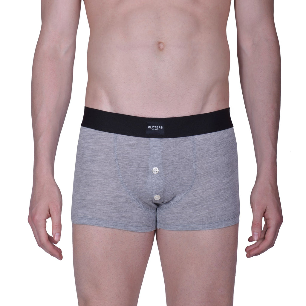 Heather Grey Boxer Briefs with Buttons Pack - kloters