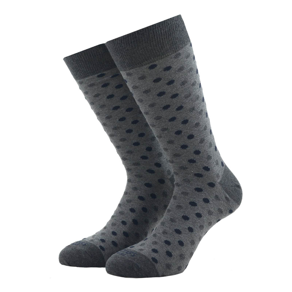 Bordeaux and Grey Polka Dots Socks Pack - kloters
