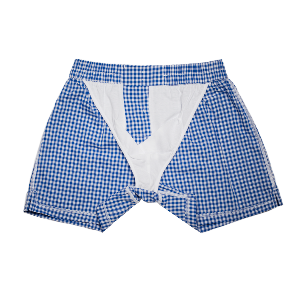 quadretto bianco e blu navy