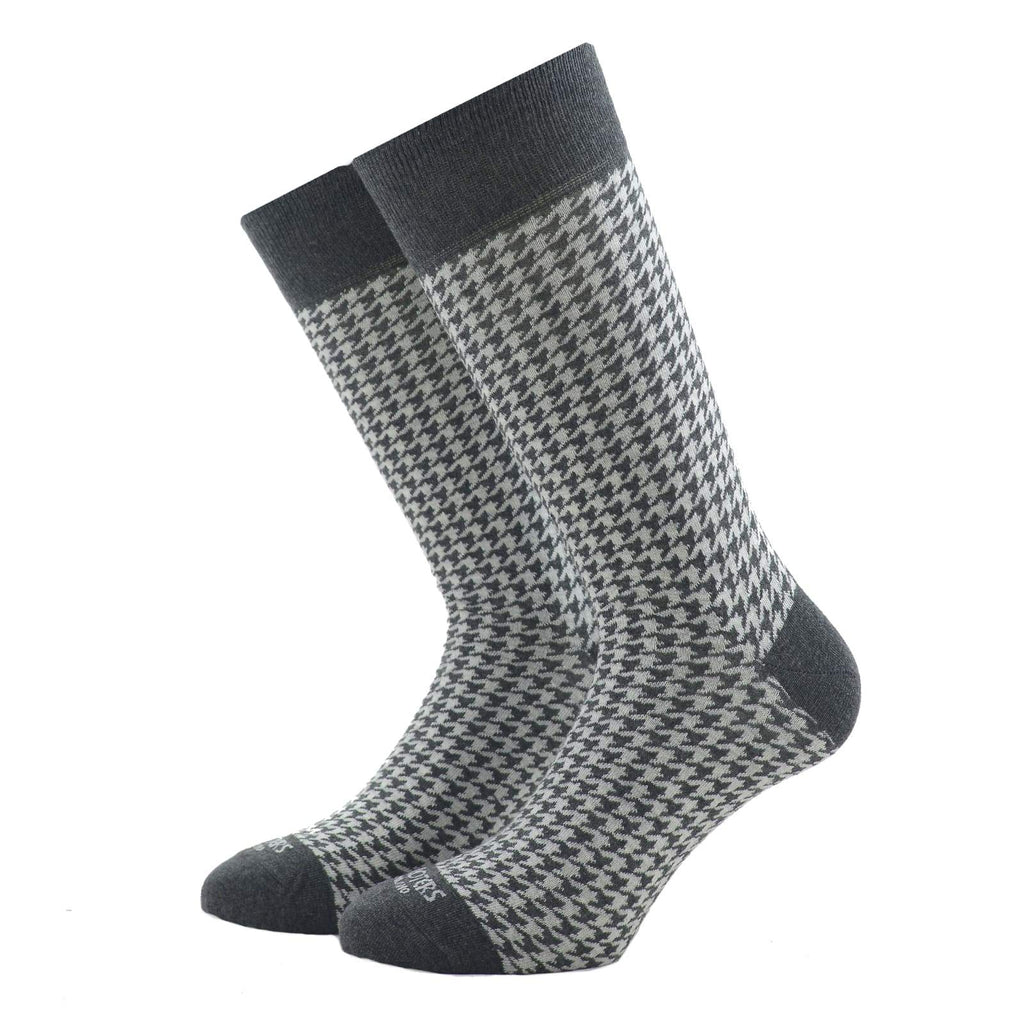 Light blue and Grey Houndstooth Socks Pack - kloters